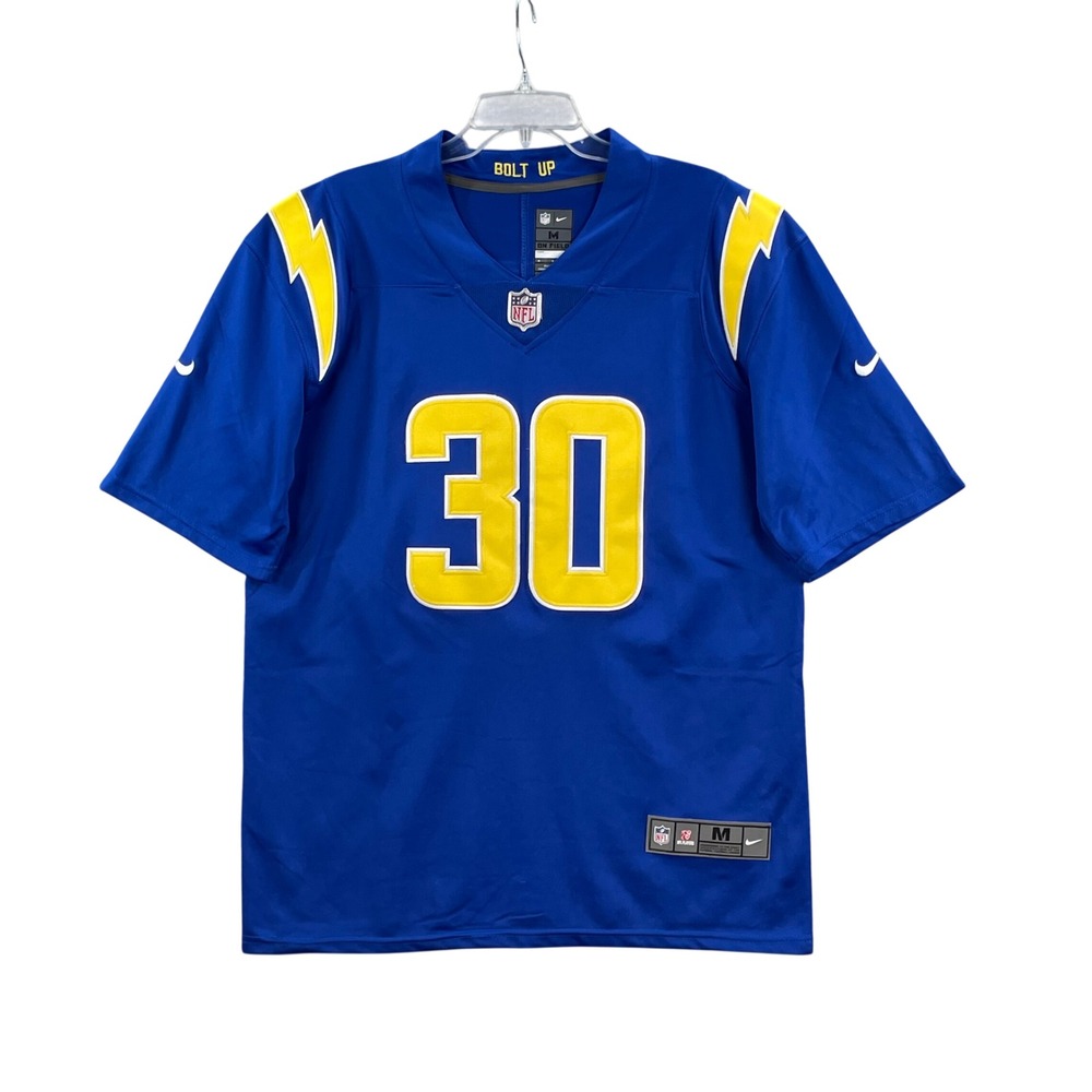 Nike Los Angeles Chargers Jersey Mens Medium Blue #30 Austin Ekeler On Field NFL